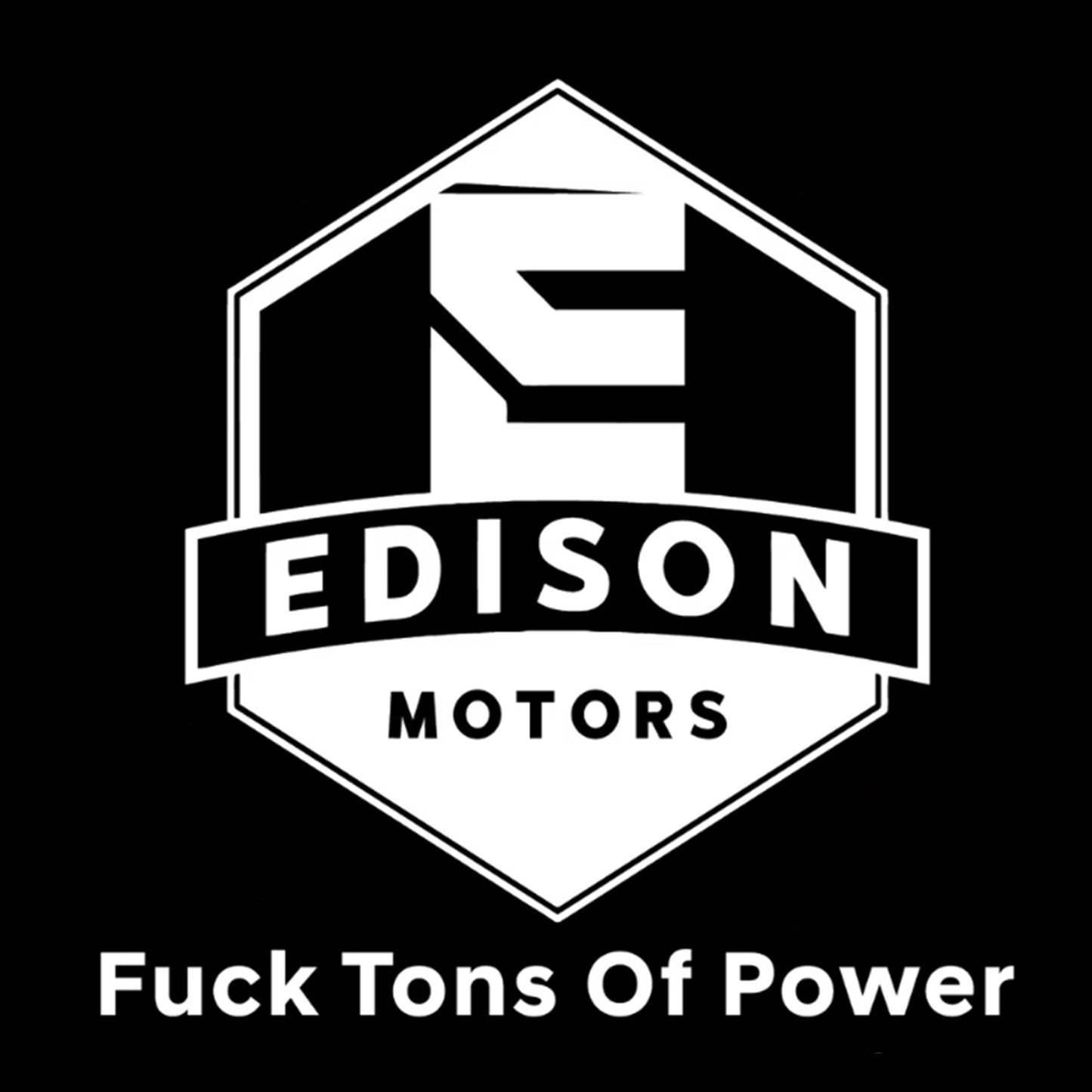 Transfer Decal - F Tons Of Power - White, 5"