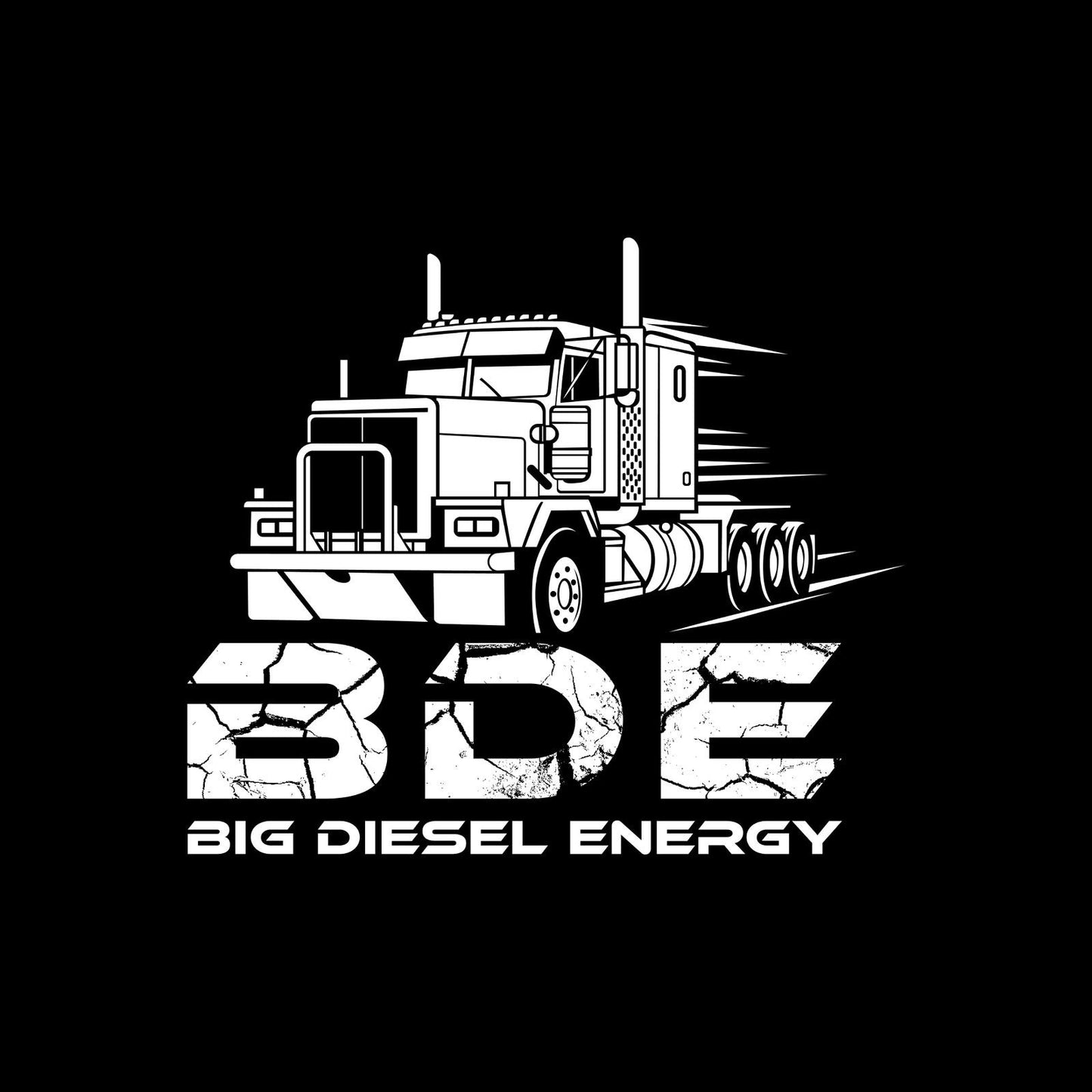BDE Hard Hat Sticker 2" black