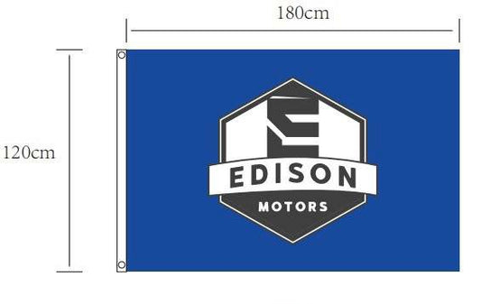 Edison Motors Flag - Blue